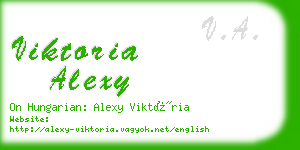 viktoria alexy business card